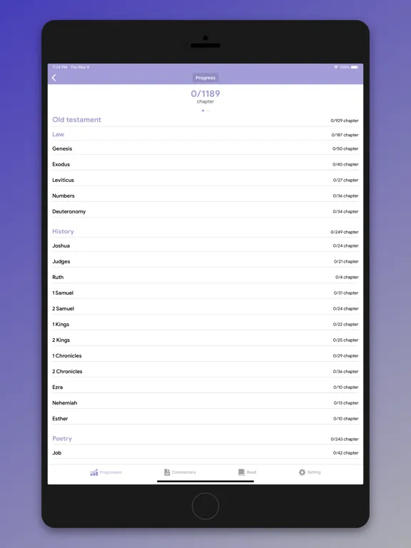 Tangkapan layar Scofield Reference Bible Notes iPad 