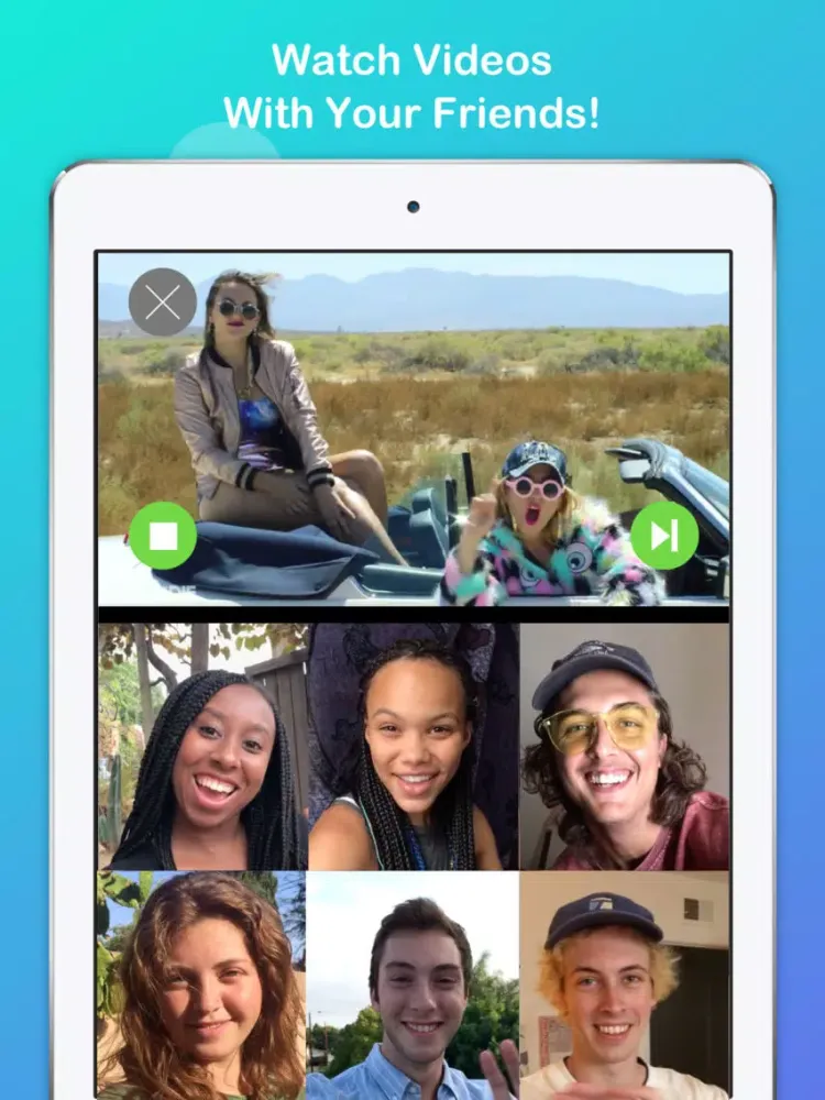 Zrzuty ekranu Rooms Live - Group Video Chat iPad 