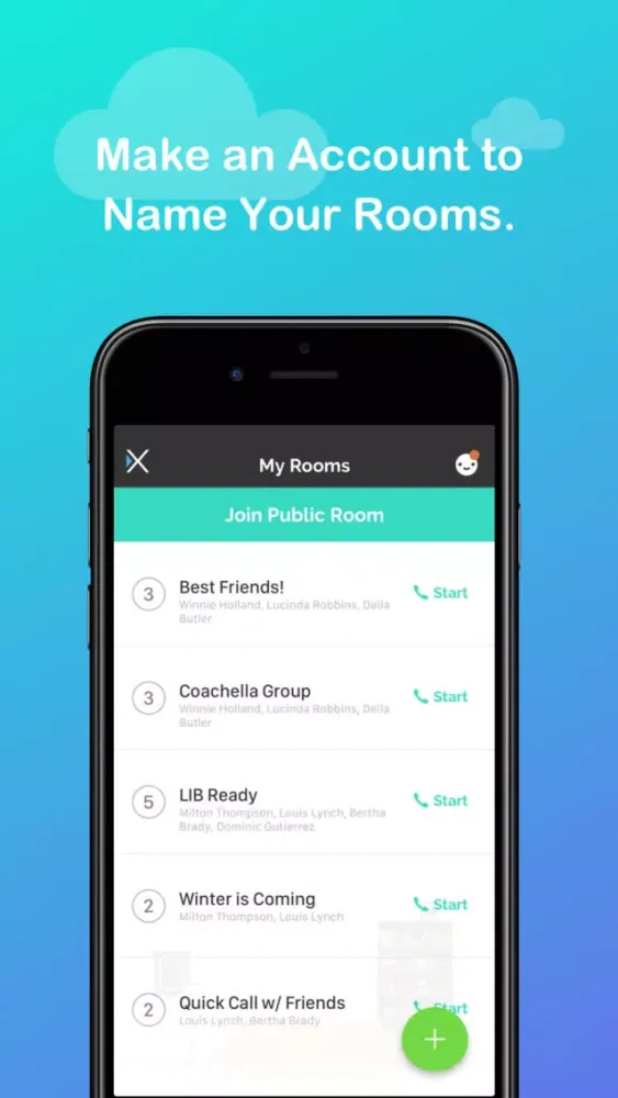 Zrzuty ekranu Rooms Live - Group Video Chat
