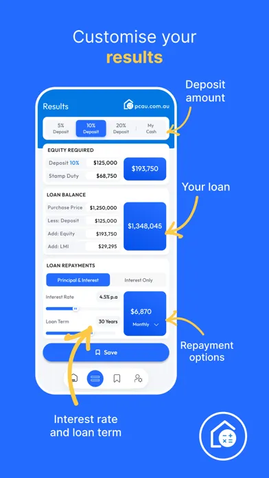 Ảnh chụp màn hình của Property Calculator Australia