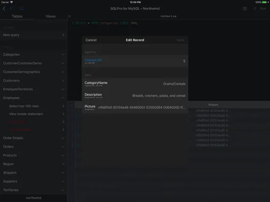 تصاویر MySQL Client by SQLPro iPad