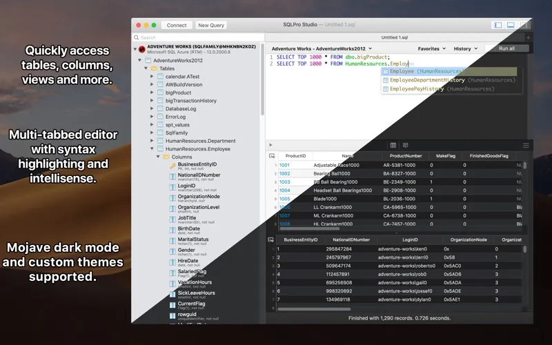 SQLPro Studio Screenshots