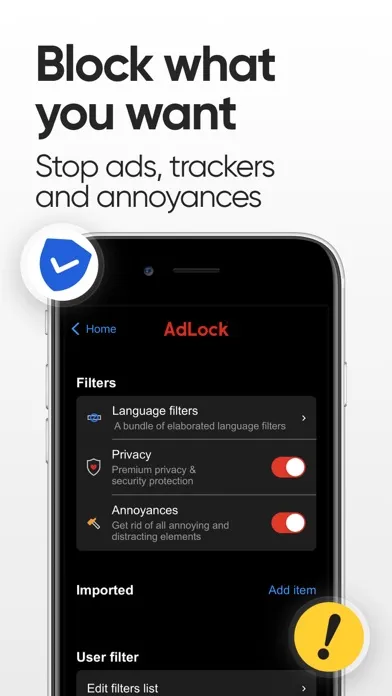 Capturas de tela do AdLock: Ads Blocker & Privacy