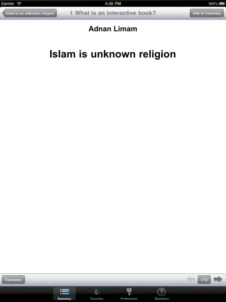 Captures d'écran de Islam, this unknown religion iPad 