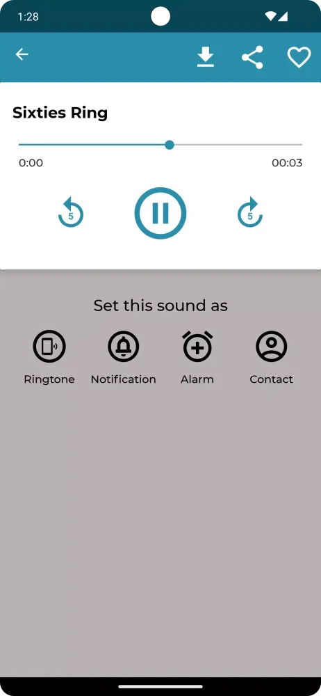 Tangkapan skrin Old Phone Ringtones