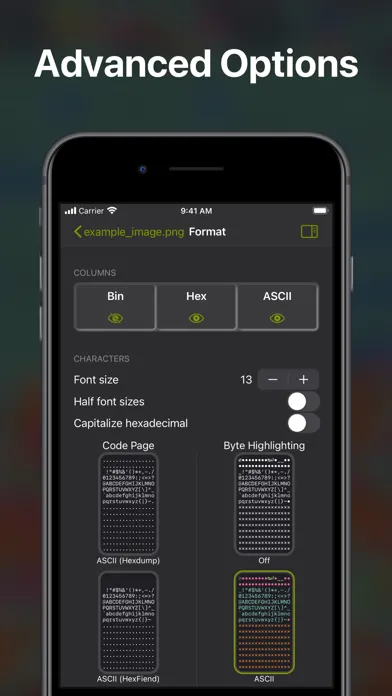 Скриншоты Hexer — Hex File Viewer