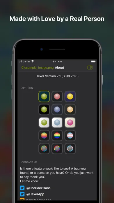 Скриншоты Hexer — Hex File Viewer