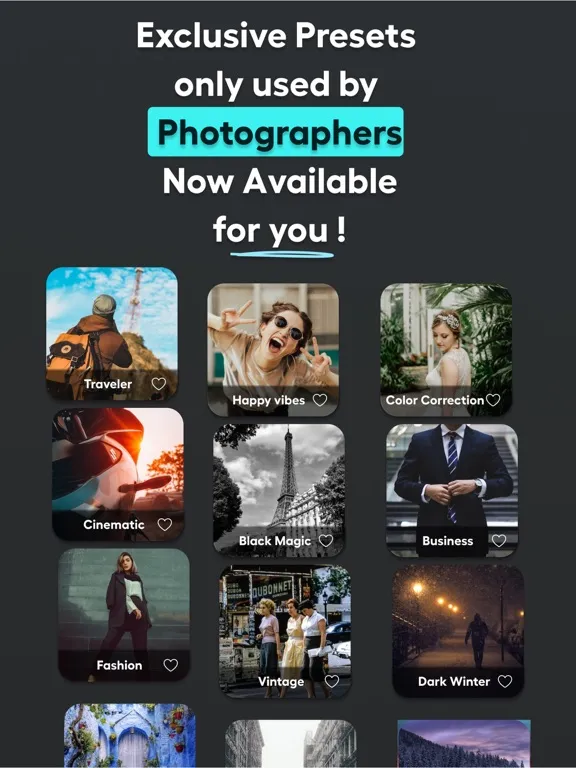 Filters Presets for Lightroom iPad 應用截圖