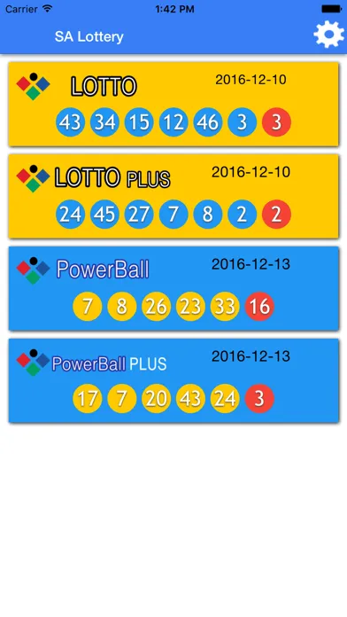 SA Lotto results check notify Screenshots