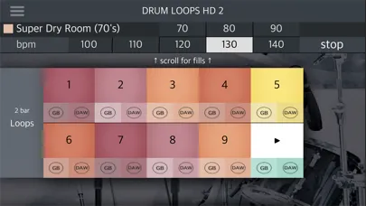 Drum Loops HD 2 スクリーンショット