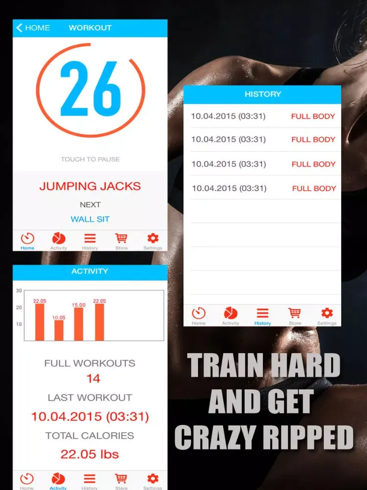 Body workout in 7 minutes iPad  Ekran Görüntüleri