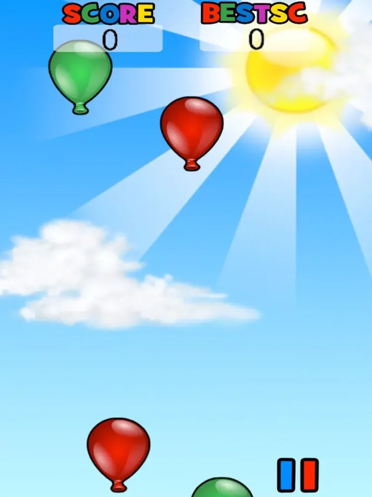 Tangkapan layar Balloon popper express iPad 