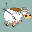 Kenny the cow - snow run