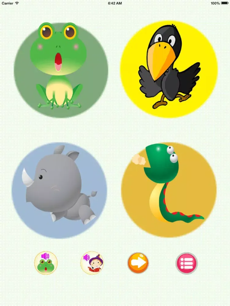 Baby English-learn Animals(Kids Game, Baby Cognitive, Learn Words) iPad Screenshots