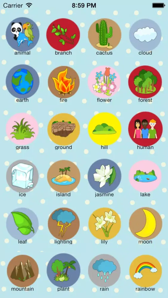 Скриншоты Baby English-learn Nature (Kids Game, Baby Cognitive, Learn Words)