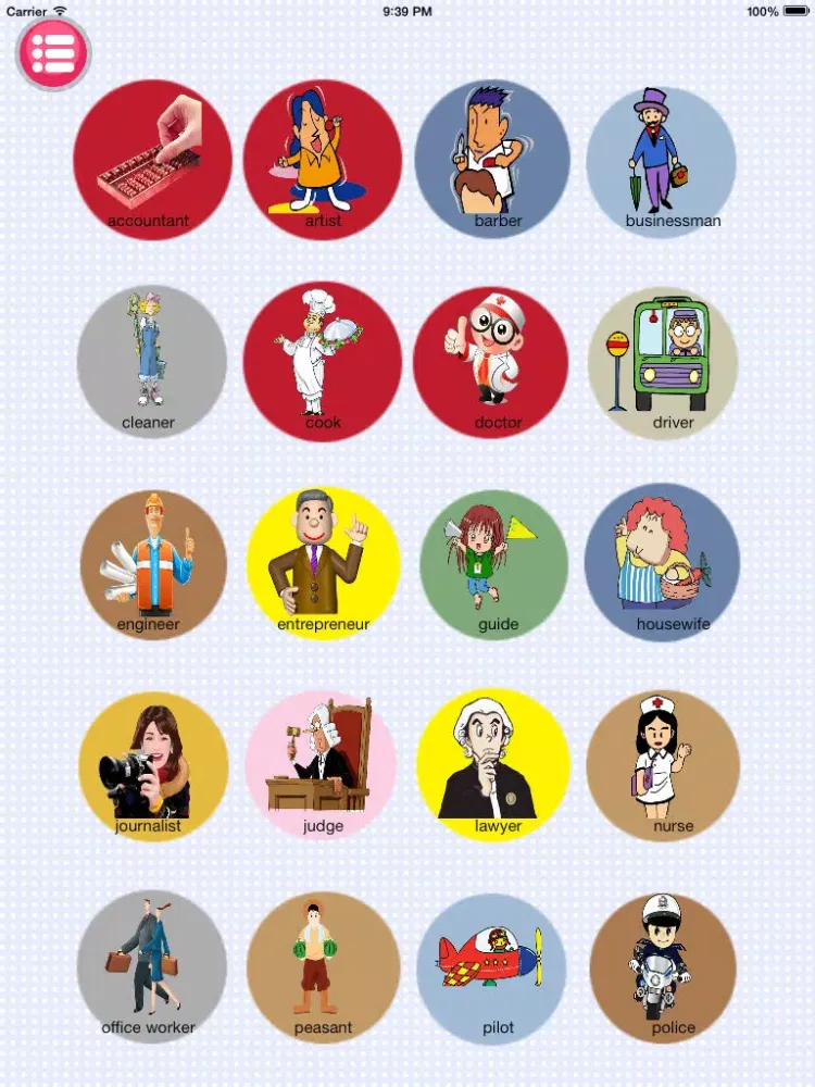 ภาพหน้าจอของ Baby English-learn job(Kids Game, Baby Cognitive, Learn Words) iPad 