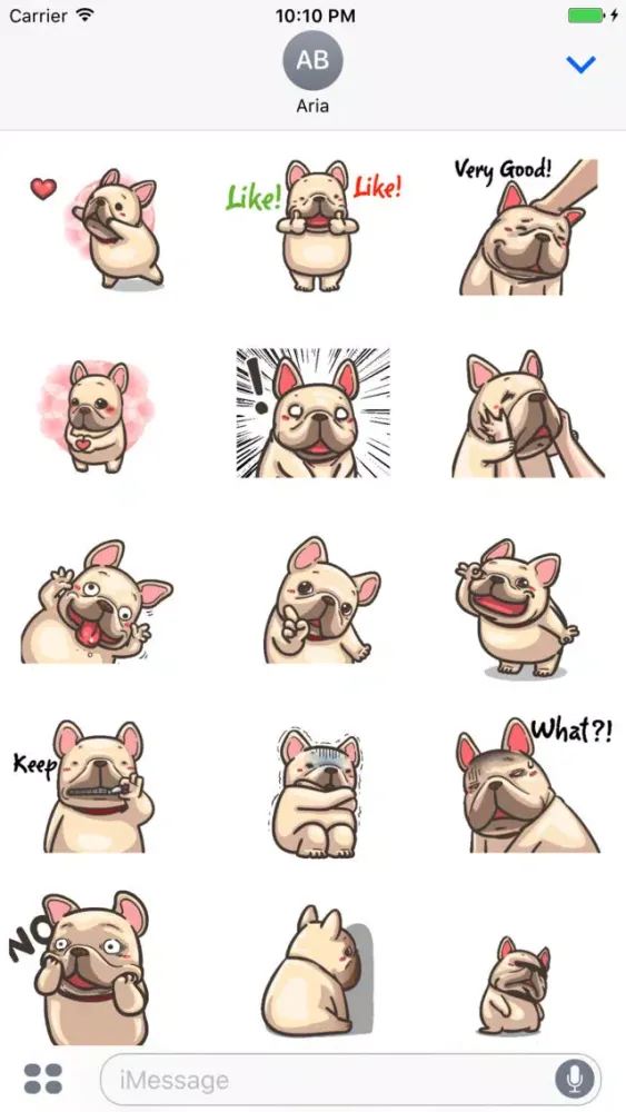 Animated Cute French Bulldog स्क्रीनशॉट