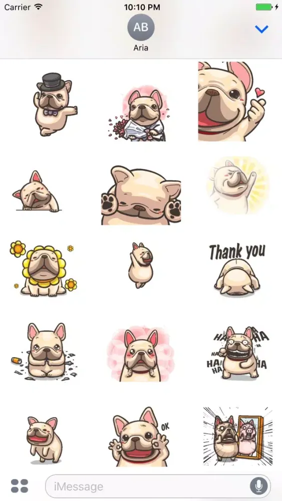 Animated Cute French Bulldog स्क्रीनशॉट