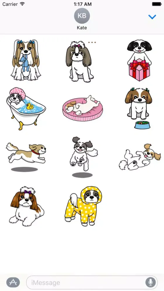 Adorable Shih Tzu Dog Sticker स्क्रीनशॉट