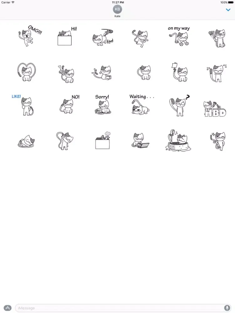 صور Animated Cat Catmoji Stickers iPad 