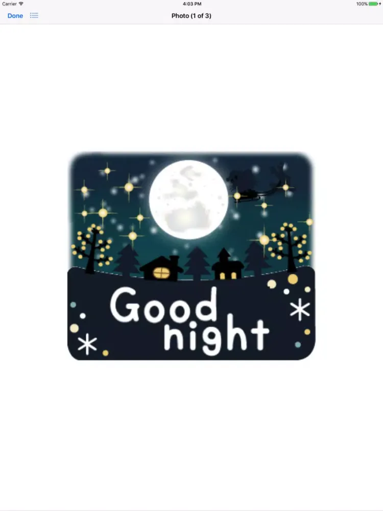 Capturas de tela do Animated Christmas Cat Sticker iPad 