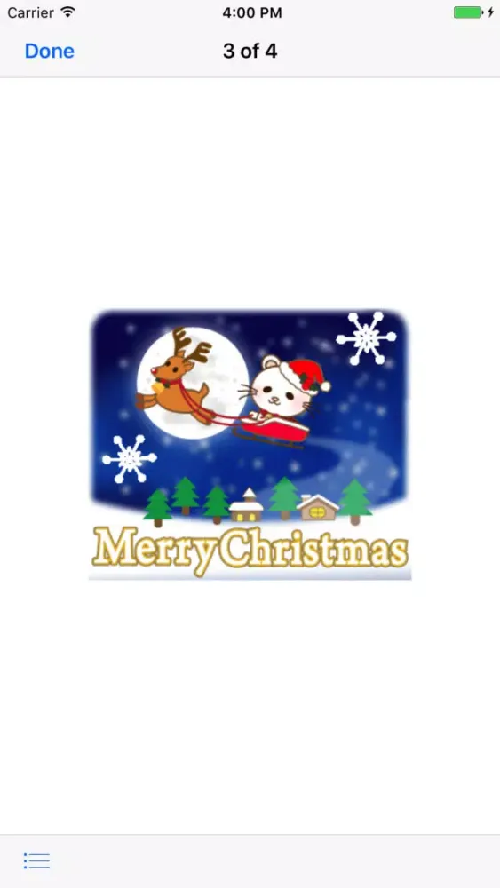 Capturas de tela do Animated Christmas Cat Sticker
