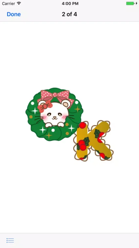 Capturas de tela do Animated Christmas Cat Sticker