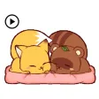 Animated Cute Raccoon And Fox Animated Cute Raccoon And Fox