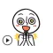 Animated Doodle Man Sticker
