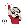 Animated Football Man Sticker