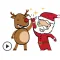 Animated Funny Santa Sticker
