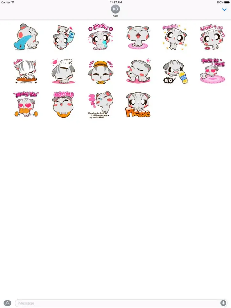 Screenshot di Animated Kitty And Mom Sticker iPad 
