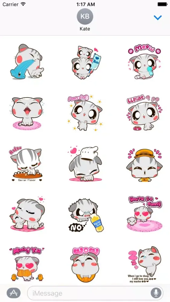 Screenshot di Animated Kitty And Mom Sticker