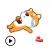 Animated Lonely Dog Sticker
