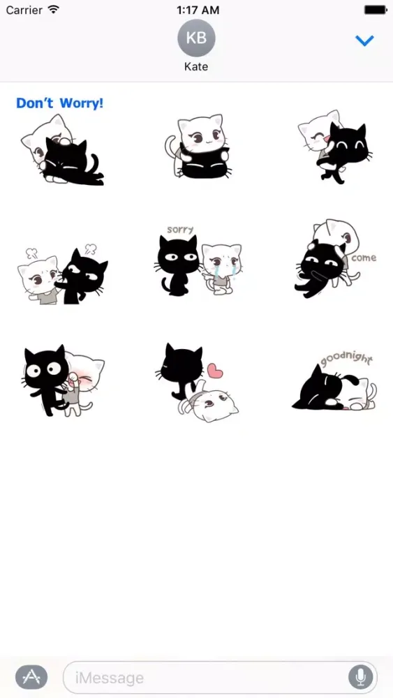 Captures d'écran de Animated Lovely Couple Cats