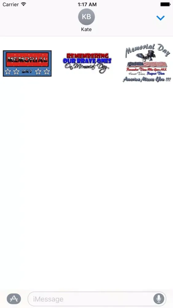 Animated Memorial Day Sticker应用截图