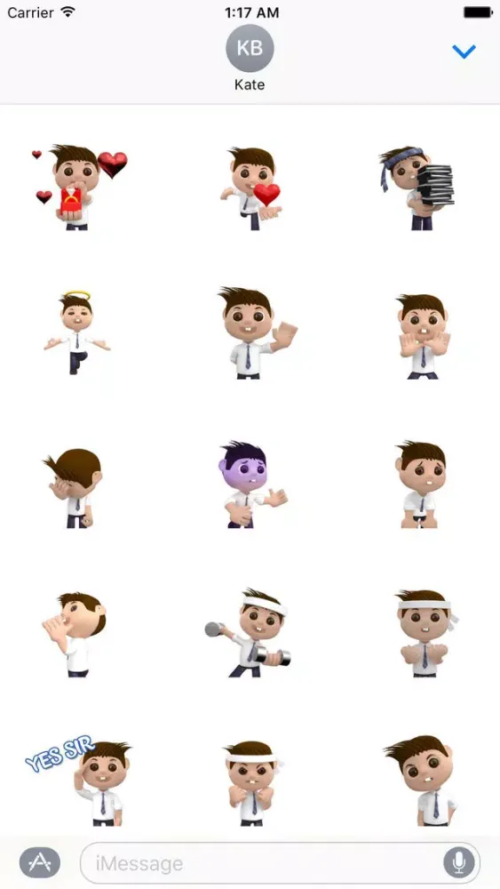 Capturas de pantalla de Animated Office Man Sticker