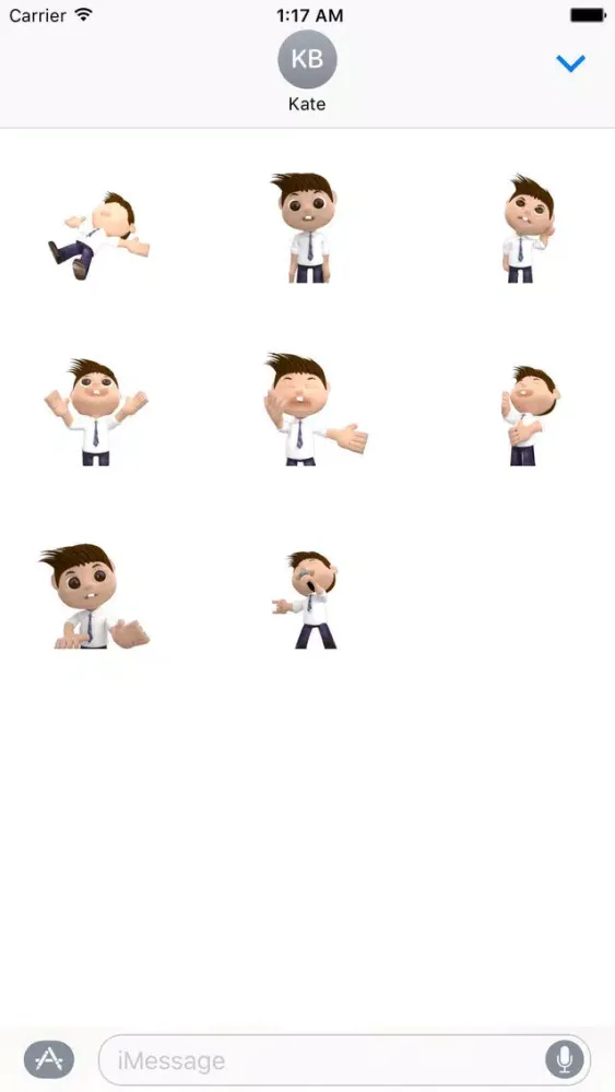 Capturas de pantalla de Animated Office Man Sticker