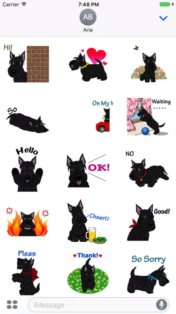 Скриншоты Animated Scottie Dog Sticker