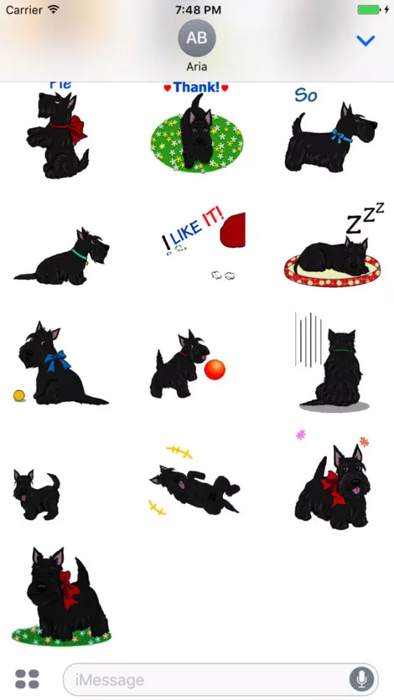 Скриншоты Animated Scottie Dog Sticker