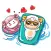 Aries and Love Sheep Sticker
