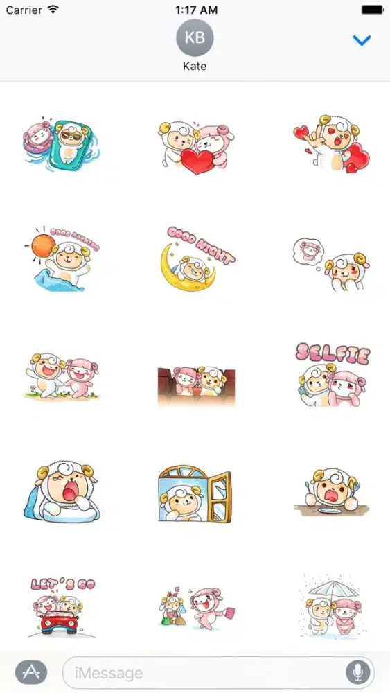 تصاویر Aries and Love Sheep Sticker