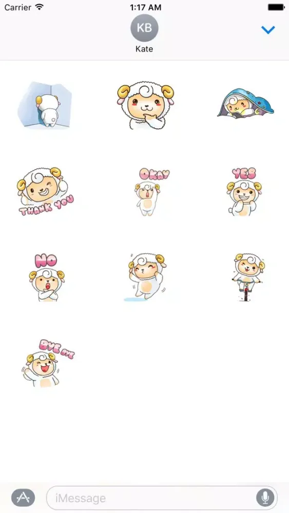 تصاویر Aries and Love Sheep Sticker