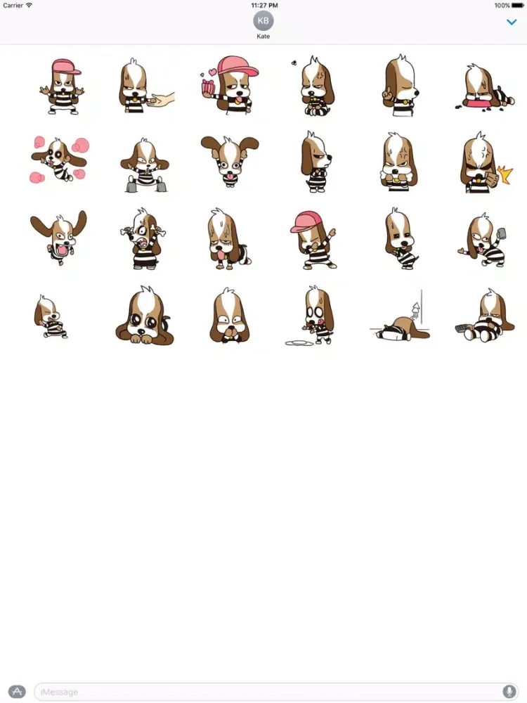 صور Beagle Dog Animated Sticker iPad 