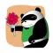Chubby Green Panda Sticker