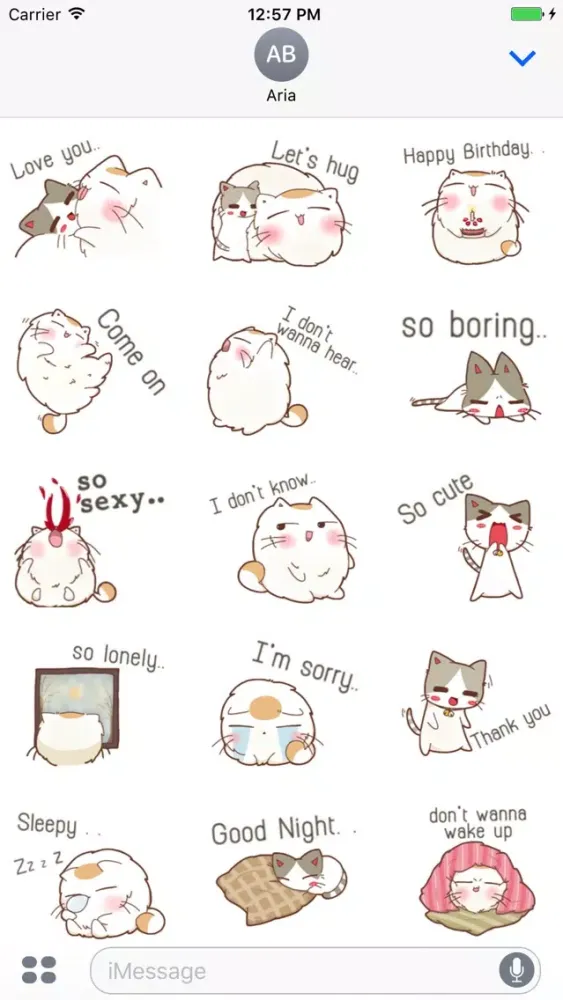 Chubby Cat & Thin Cat Sticker Screenshots