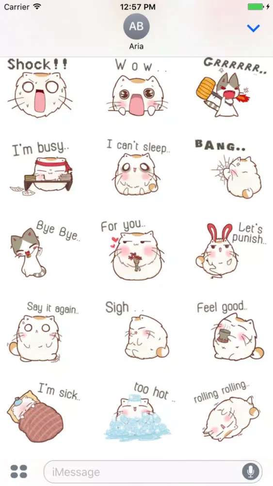 Chubby Cat & Thin Cat Sticker Screenshots