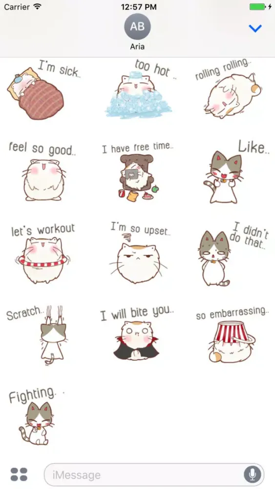 Chubby Cat & Thin Cat Sticker Screenshots