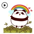 Chubby Panda Animated Sticker Chubby Panda Animated Sticker