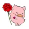Cute Pink Piglet Sticker
